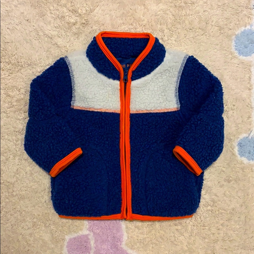 Zip up Sherpa sweater baby
